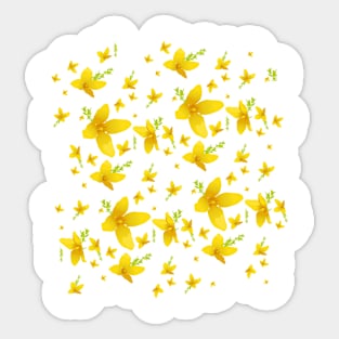 Forsythia blossoms Sticker